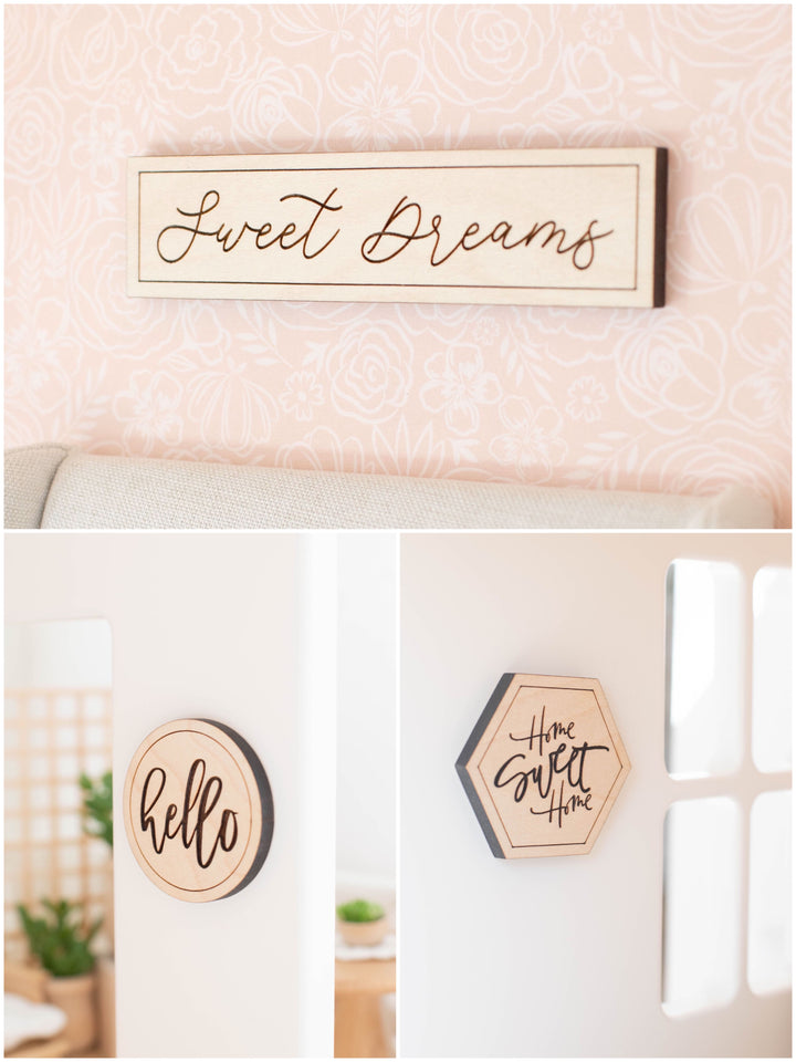 Wood Wall Sign | Three Styles