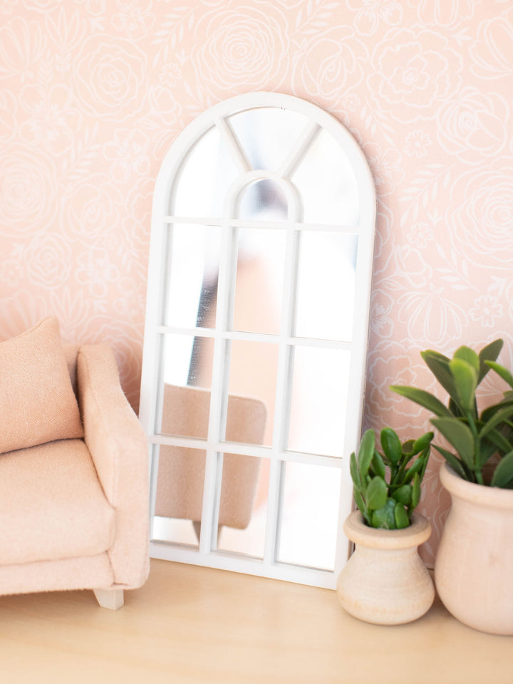 Arched Floor Mirror | White or Black or Natural Wood