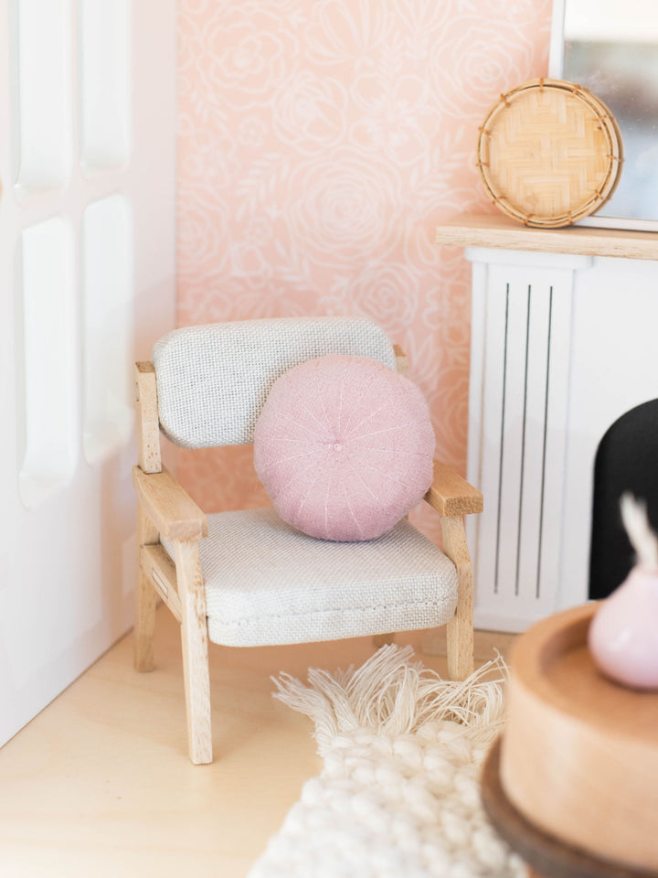 Tufted Round Cushion Pillow | Two Colors