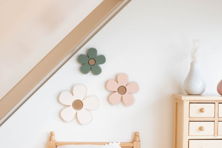 Butterflies + Flowers Wall Decor | Ivory + Blush + Teal