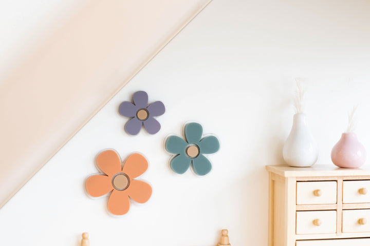 Butterflies + Flowers Wall Decor | Sienna + Teal + Purple