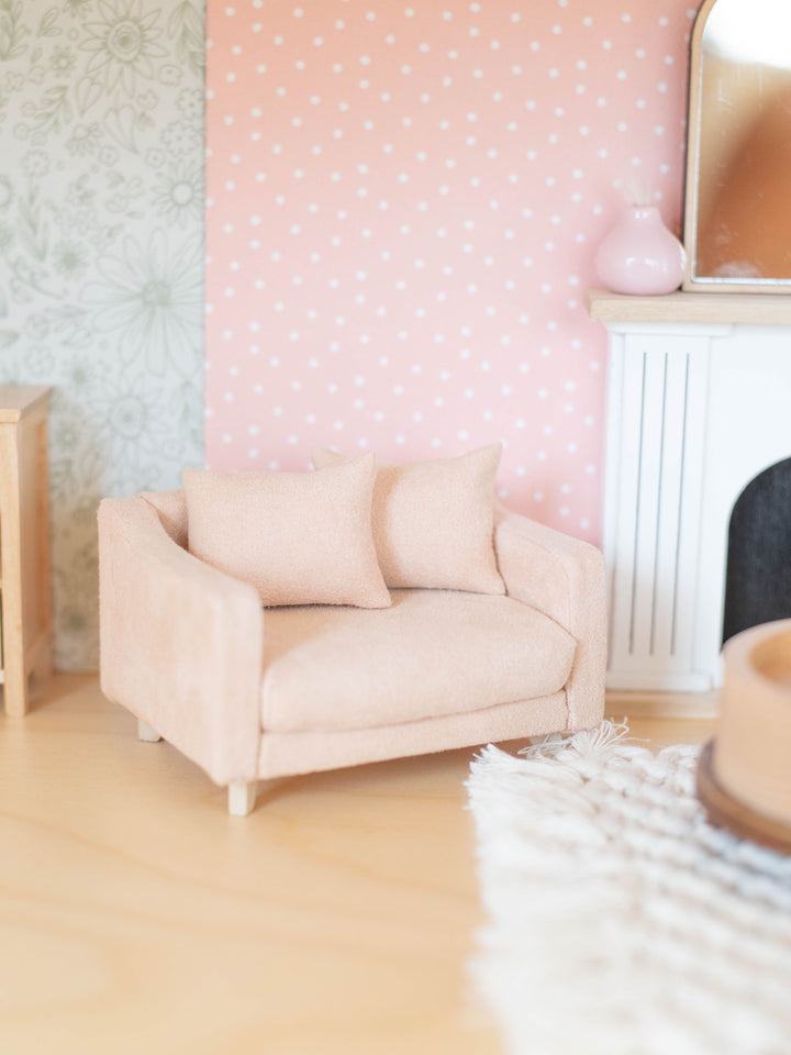 Adelaide Scoop Arm Accent Chair | Barely Blush