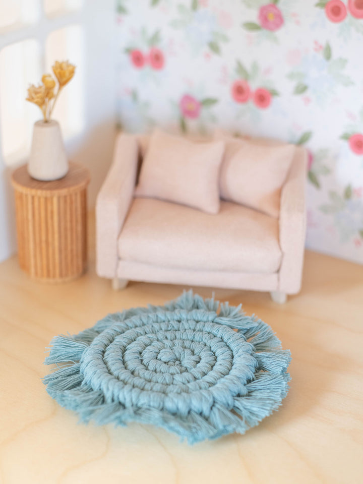 Boho Fringe Round Rug | Multiple Colors