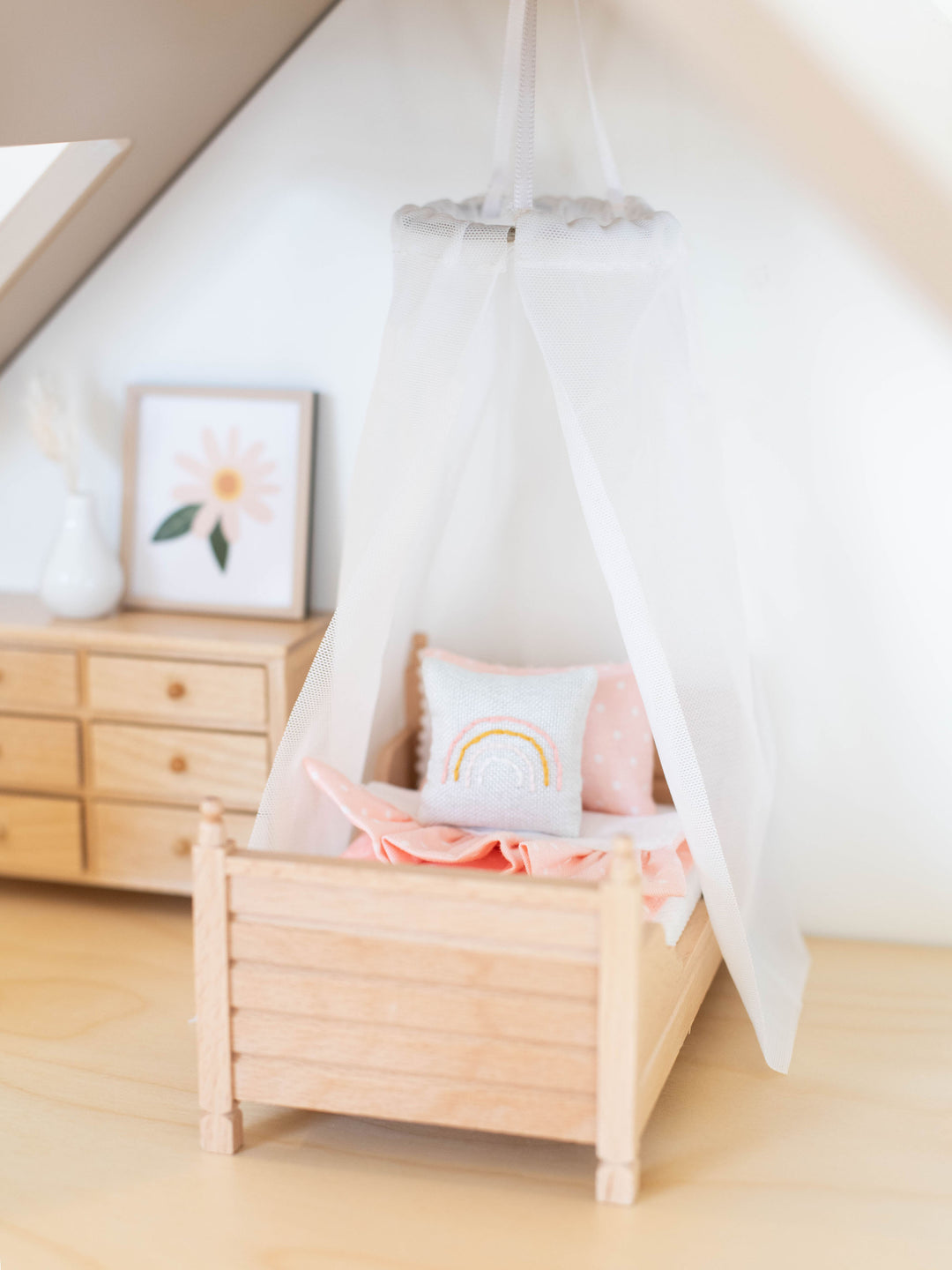 Tulle Hanging Canopy | White