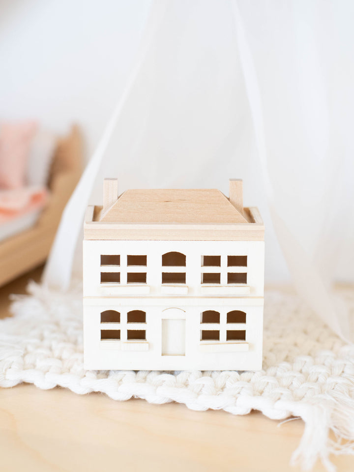 *FLAWED* Mini Play Dollhouse | Natural Wood or White