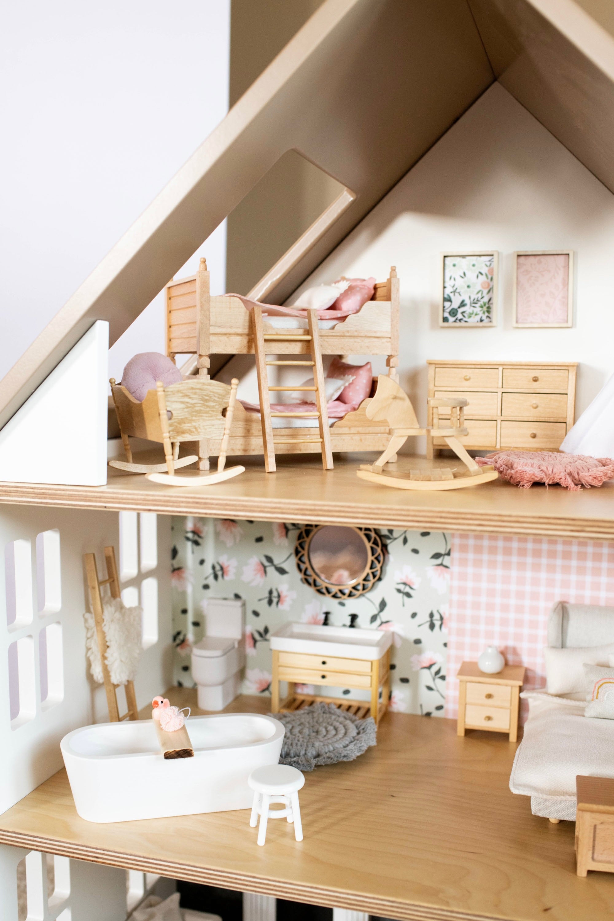 Furnished dollhouses cheap for sale