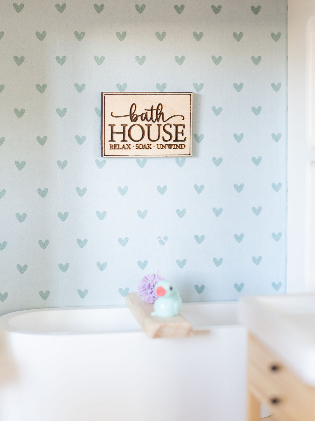 Bathroom Wood Wall Signs | Three Styles